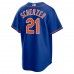 New York Mets Max Scherzer Men's Nike Royal Alternate Replica Player Jersey