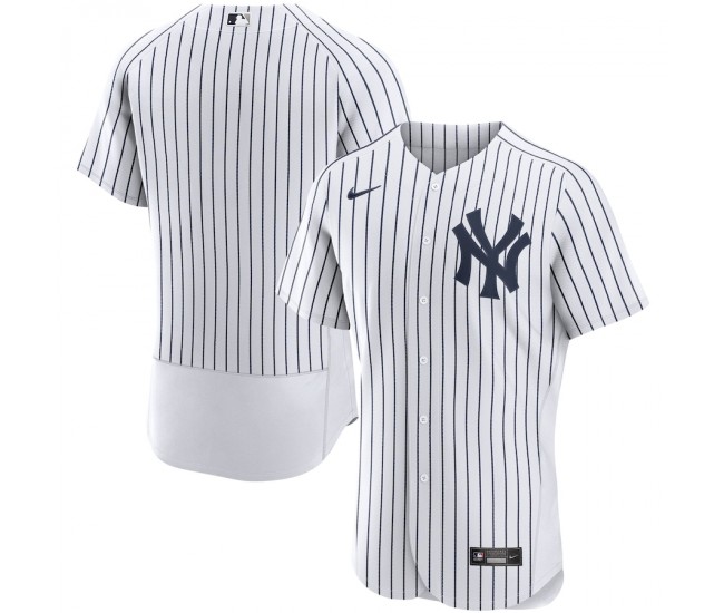 New York Yankees Men's Nike White Home Authentic Team Jersey