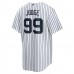 New York Yankees Aaron Judge Men's Nike White Home Replica Player Name Jersey