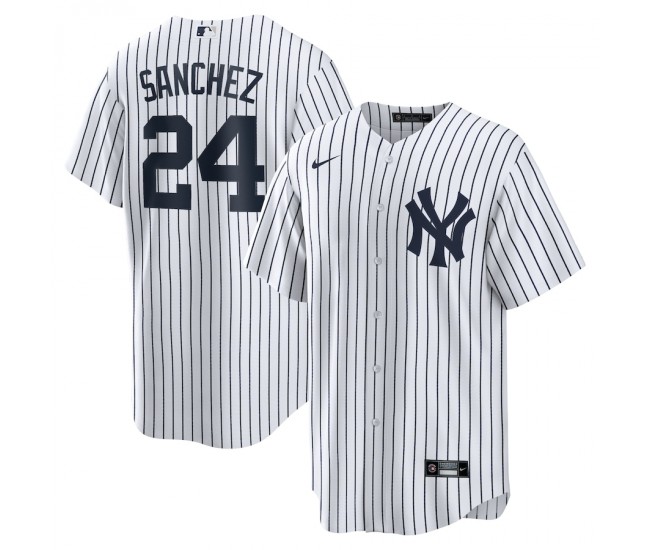 New York Yankees Gary Sanchez Men's Nike White Home Replica Player Name Jersey