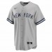 New York Yankees Giancarlo Stanton Men's Nike Gray Road Replica Player Name Jersey