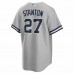 New York Yankees Giancarlo Stanton Men's Nike Gray Road Replica Player Name Jersey