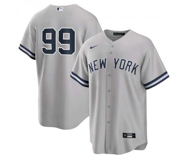 New York Yankees Aaron Judge Men's Nike Gray Road Replica Player Name Jersey