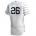 New York Yankees DJ LeMahieu Men's Nike White/Navy Home Authentic Player Jersey