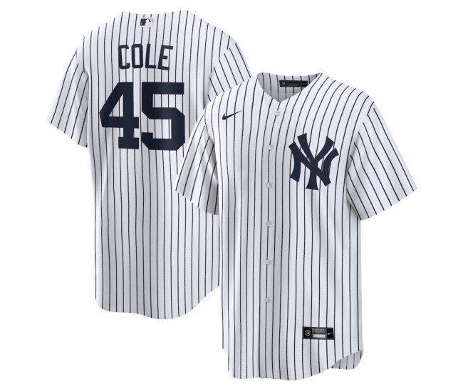 New York Yankees Gerrit Cole Men's Nike White Home Replica Player Name Jersey