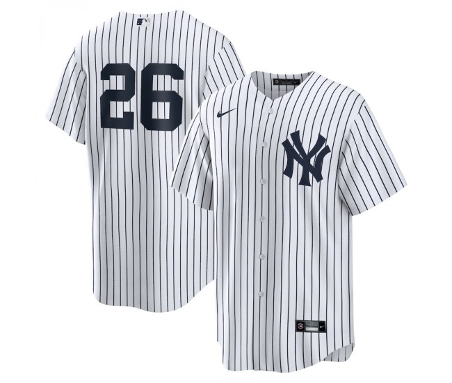 New York Yankees DJ LeMahieu Men's Nike White Home Replica Player Name Jersey