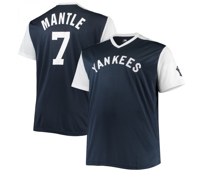 Men's New York Yankees Mickey Mantle Navy/White Cooperstown Collection Player Replica Jersey