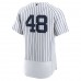 New York Yankees Anthony Rizzo Men's Nike White/Navy Home Authentic Player Jersey