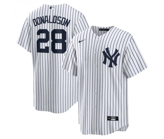 New York Yankees Josh Donaldson Men's Nike White/Navy Home Replica Player Jersey