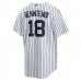 New York Yankees Andrew Benintendi Men's Nike White/Navy Home Replica Player Jersey