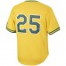 Oakland Athletics Mark McGwire Men's Mitchell & Ness Gold Cooperstown Collection Mesh Batting Practice Jersey