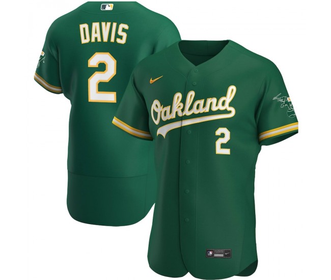 Oakland Athletics Khris Davis Men's Nike Kelly Green Alternate Authentic Player Jersey