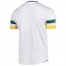 Oakland Athletics Men's Stitches White Cooperstown Collection V-Neck Jersey