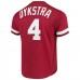 Mitchell & Ness Lenny Dykstra Philadelphia Phillies Cooperstown Collection Mesh Batting Practice Jersey - Scarlet