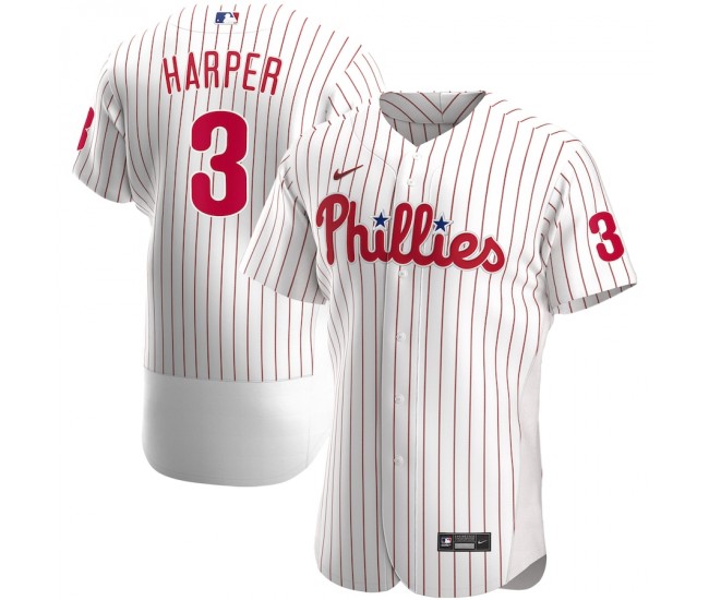 Philadelphia Phillies Bryce Harper Men's Nike White Home Authentic Player Jersey