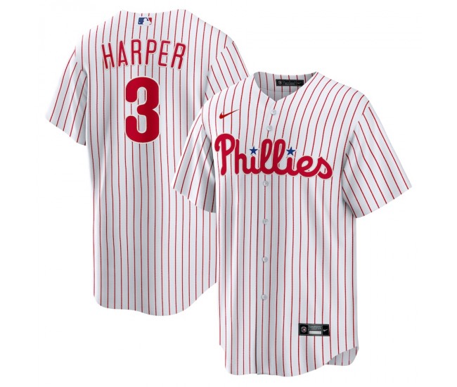 Philadelphia Phillies Bryce Harper Men's Nike White Home Replica Player Name Jersey