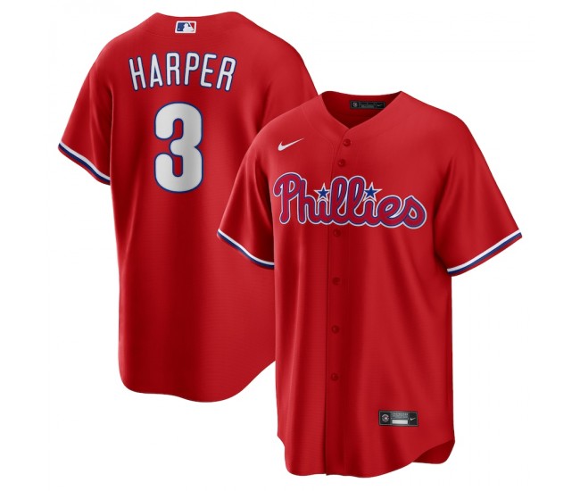 Philadelphia Phillies Bryce Harper Men's Nike Red Alternate Replica Player Name Jersey