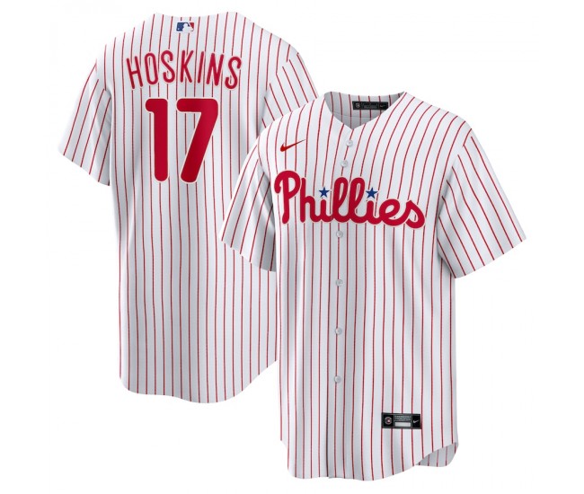 Philadelphia Phillies Rhys Hoskins Men's Nike White Home Replica Player Name Jersey