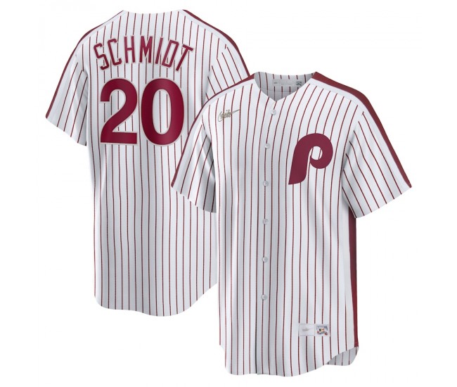 Philadelphia Phillies Mike Schmidt Men's Nike White Home Cooperstown Collection Player Jersey