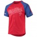 Philadelphia Phillies Men's Stitches Red Button-Down Raglan Replica Jersey