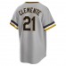 Pittsburgh Pirates Roberto Clemente Men's Nike Gray Road Cooperstown Collection Player Jersey