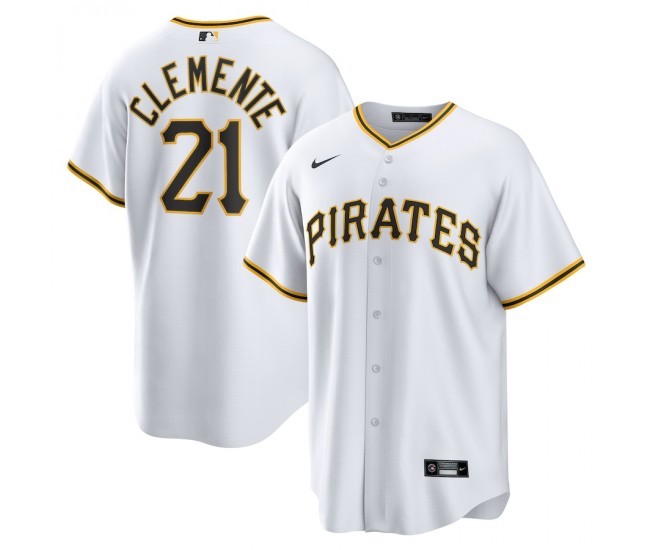 Pittsburgh Pirates Roberto Clemente Men's Nike White Home Replica Player Name Jersey