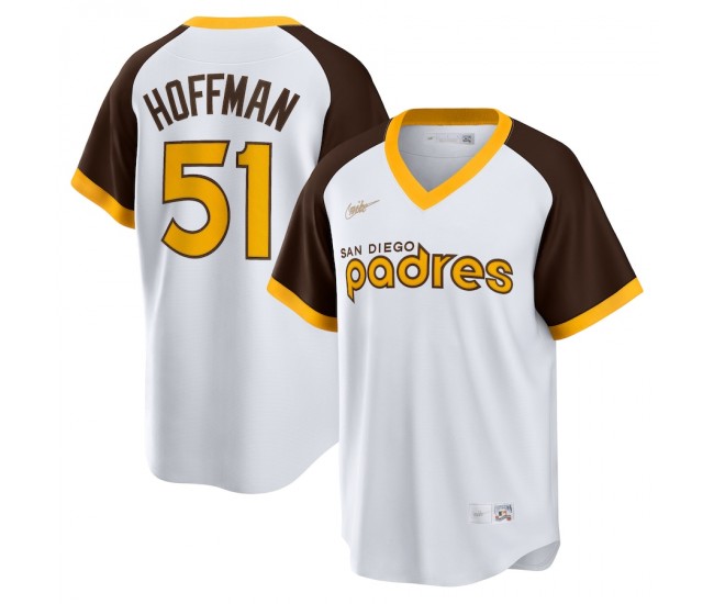 San Diego Padres Trevor Hoffman Men's Nike White Home Cooperstown Collection Player Jersey