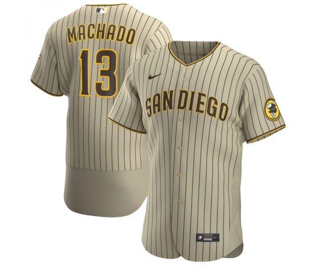 Men's San Diego Padres Manny Machado Nike Tan/Brown Alternate Authentic Player Jersey