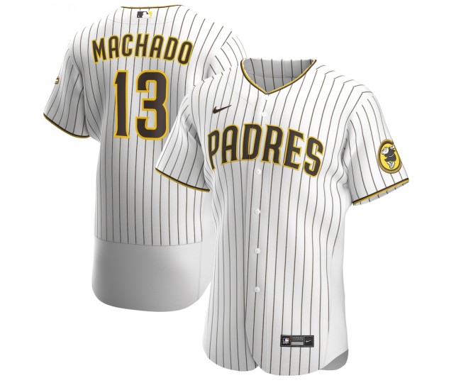 San Diego Padres Manny Machado Men's Nike White/Brown Home Authentic Player Jersey