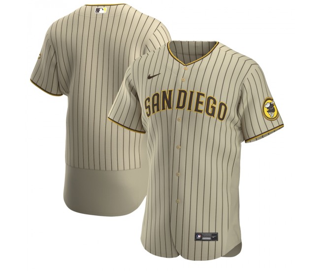 San Diego Padres Men's Nike Tan/Brown Alternate Authentic Team Jersey