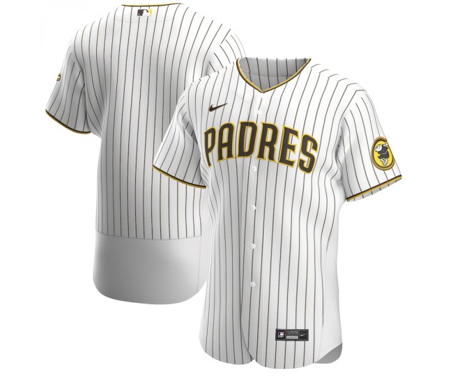 San Diego Padres Men's Nike White/Brown Home Authentic Team Jersey