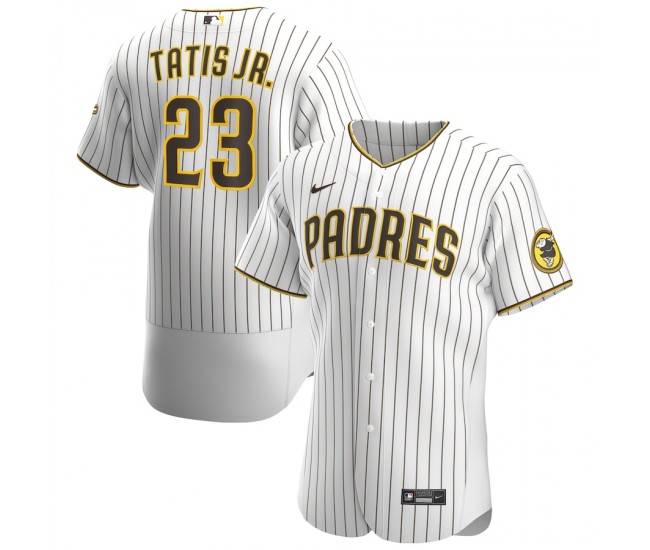 San Diego Padres Fernando Tatís Jr. Men's Nike White/Brown Home Authentic Player Jersey