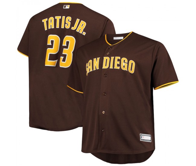 Men's San Diego Padres Fernando Tatis Jr. Brown Big & Tall Replica Player Jersey