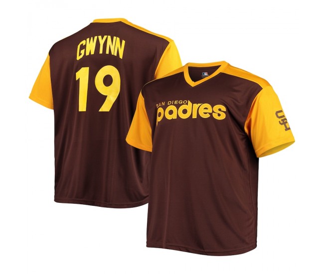 Men's San Diego Padres Tony Gwynn Brown/Gold Cooperstown Collection Replica Player Jersey