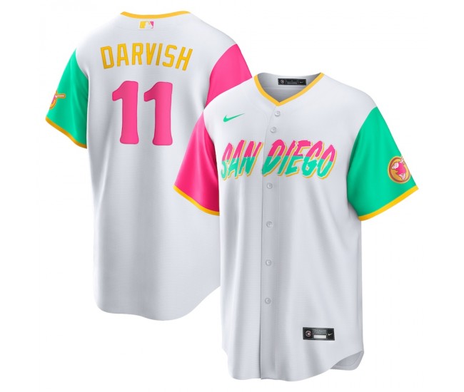 San Diego Padres Yu Darvish Men's Nike White 2022 City Connect Replica Player Jersey