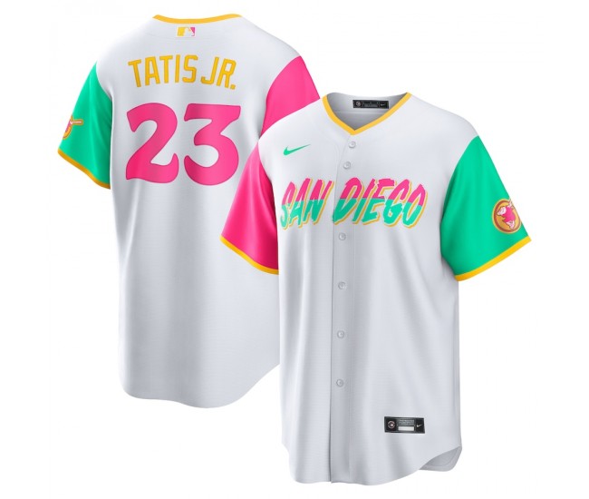 San Diego Padres Fernando Tatis Jr. Men's Nike White 2022 City Connect Replica Player Jersey