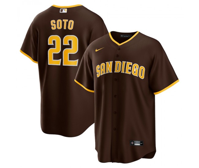 San Diego Padres Juan Soto Men's Nike Brown Road Replica Player Jersey