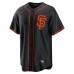 San Francisco Giants Brandon Crawford Men's Nike Black Alternate Replica Player Name Jersey