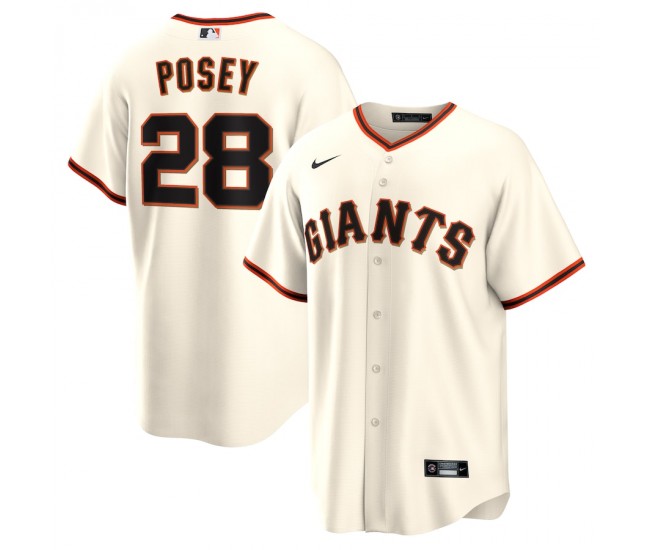 San Francisco Giants Buster Posey Men's Nike Cream Home Replica Player Name Jersey