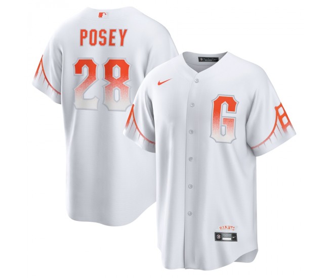 San Francisco Giants Buster Posey Men's Nike White 2021 City Connect Replica Player Jersey