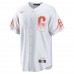 San Francisco Giants Buster Posey Men's Nike White 2021 City Connect Replica Player Jersey