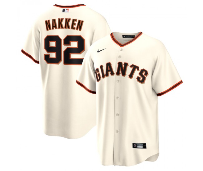 San Francisco Giants Alyssa Nakken Men's Nike Cream Home Replica Player Jersey