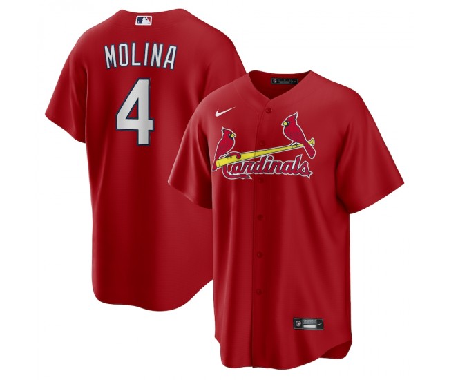 St. Louis Cardinals Yadier Molina Men's Nike Red Alternate Replica Player Name Jersey