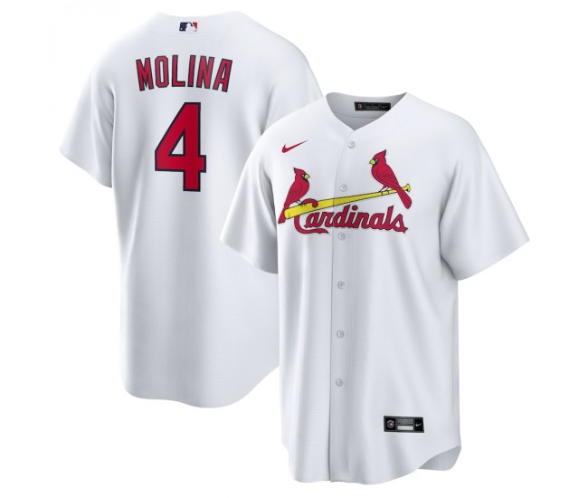 St. Louis Cardinals Yadier Molina Men's Nike White Home Replica Player Name Jersey