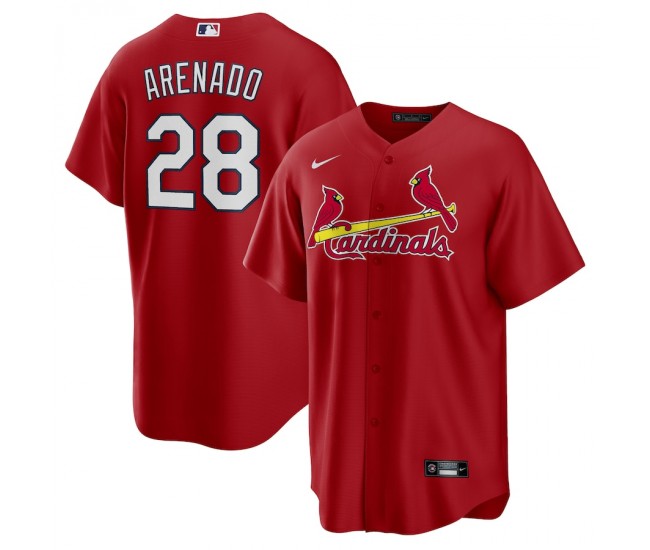 St. Louis Cardinals Nolan Arenado Men's Nike Red Alternate Official Replica Player Jersey