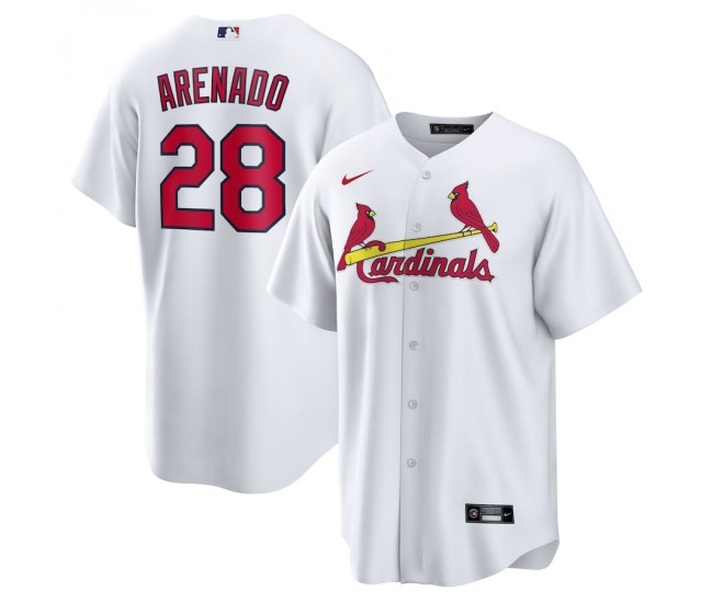 St. Louis Cardinals Nolan Arenado Men's Nike White Home Official Replica Player Jersey