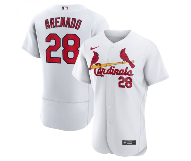 St. Louis Cardinals Nolan Arenado Men's Nike White Home Authentic Player Jersey