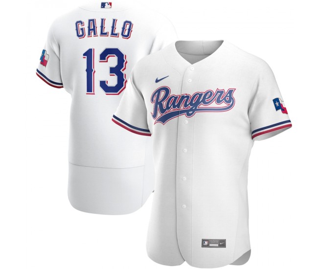 Texas Rangers Joey Gallo Men's Nike White Home Authentic Official Player Jersey