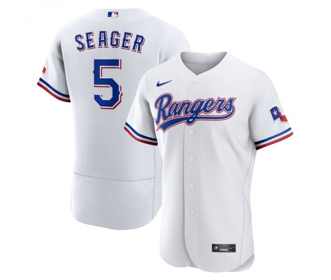 Texas Rangers Corey Seager Men's Nike White Home Authentic Player Jersey