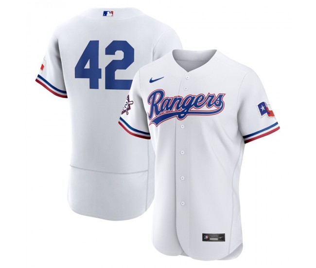 Texas Rangers Jackie Robinson Men's Nike White Authentic Player Jersey